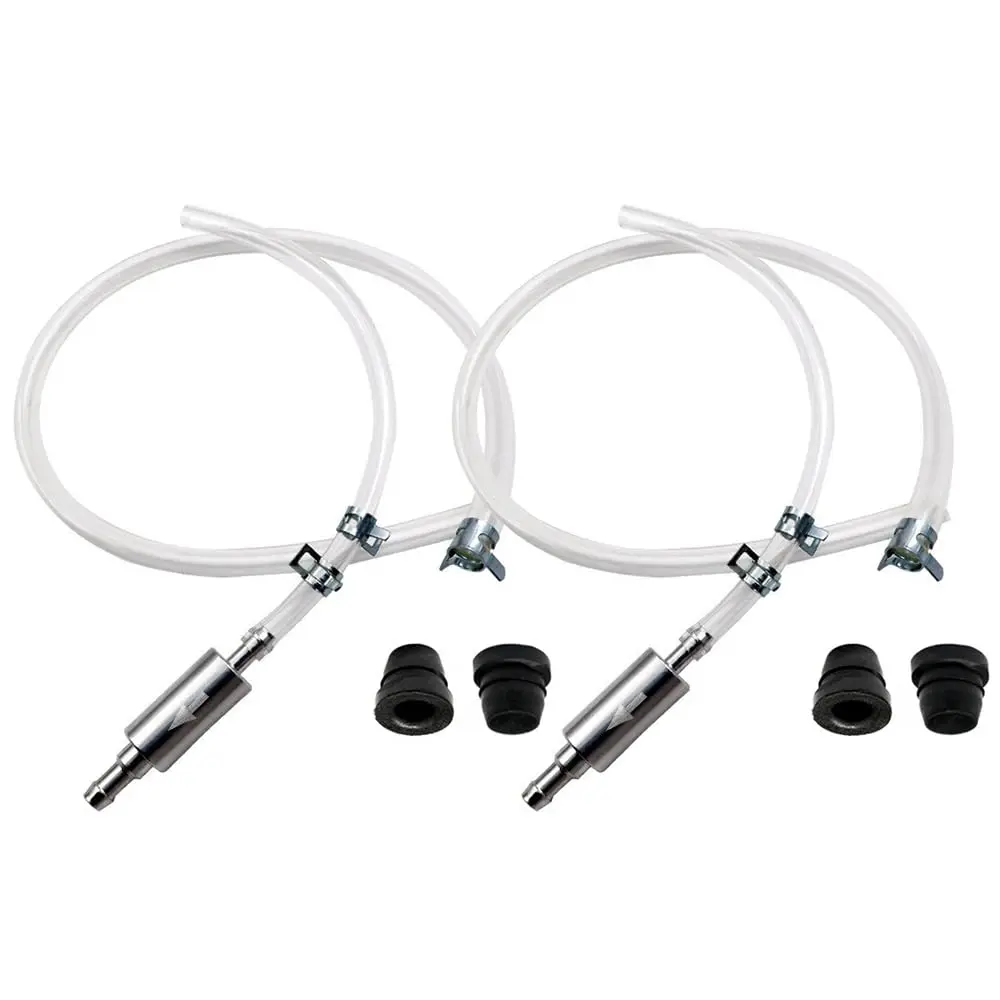 Brake Bleeder Hose One Way Check Valve Tube Bleeding Tool Kit, Universal Car Motorcycle Clutch Brake Fluid Bleeder Kit Brake System Bleeding Tools (2 Set)