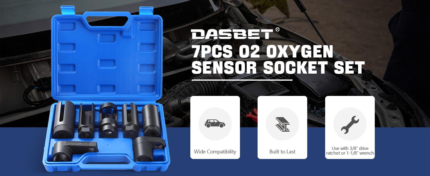 7pcs O2 Oxygen Sensor & Oil Pressure Sending Unit Master Sensor Socket Set