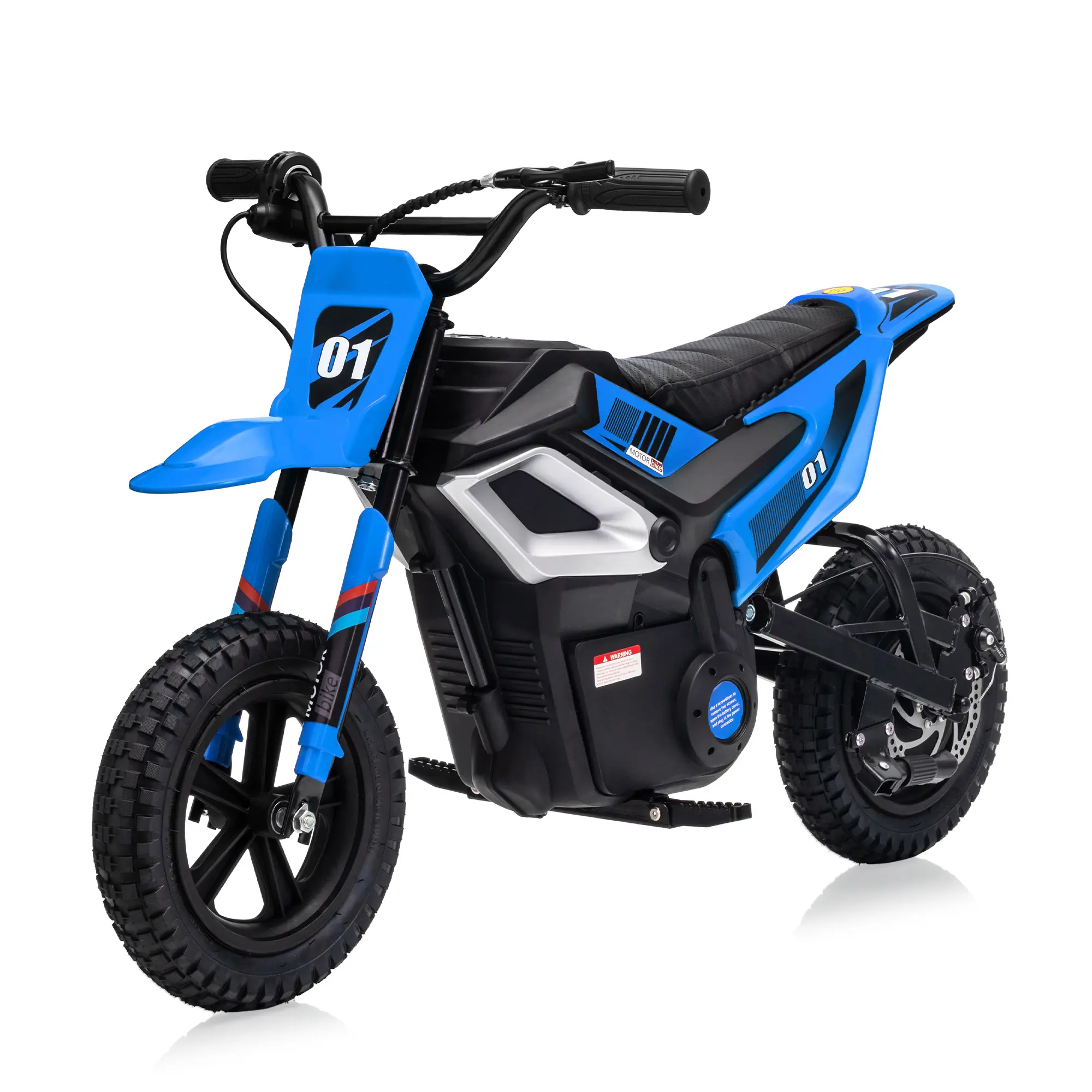 Garvee Powerful 350W Brushless Motor Kids Electric Dirt Bike - 24V 10Ah Battery - Up to 14 MPH - Rear Shock Absorber - Disc Brake - wireless & Key Start - Leather Seat - Max Load 133 lbs - For Ages 10+ (Green/White/Red)