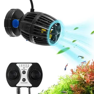 VEVOR Aquarium Wave Maker, 10W, 1057 GPH Quiet and Strong DC Powerhead, Adjustable Fish Tank Circulation Pump with Controller, Strong Magnetic Base, 360 Rotating Wavemaker, for Freshwater Saltwater