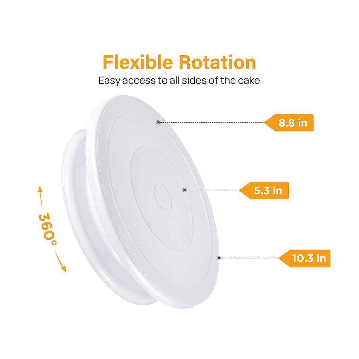 Cake Decorating Stand, 1 Count Household Kitchen Baking Cake Stand, Rotatable Cake Decorating Stand, Home Kitchen Tool