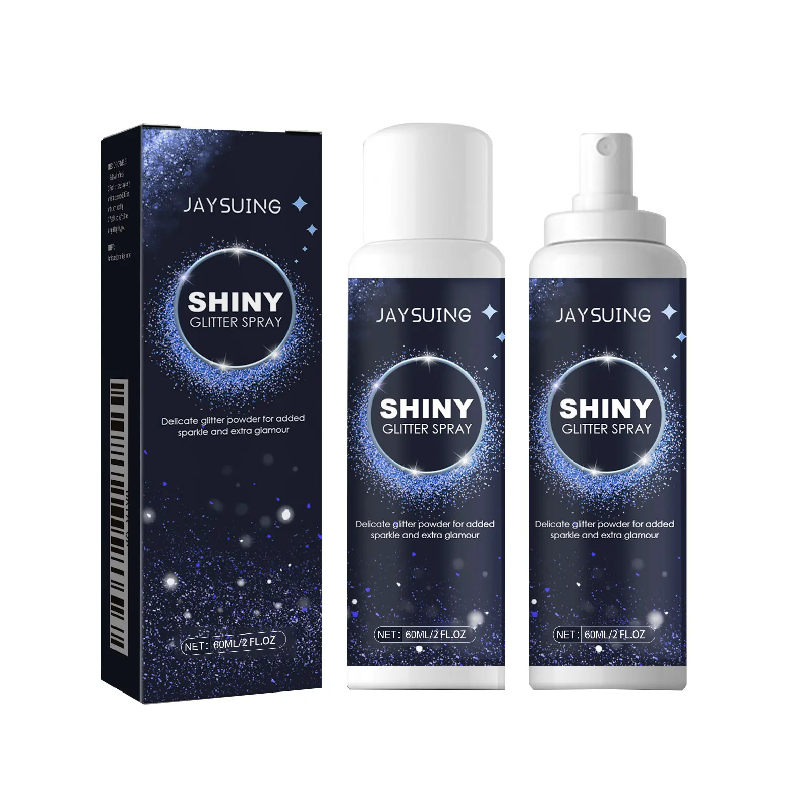Jaysuing Brightening Glitter Spray Clavicle Hair Halloween Party Nightclub Clothes Film Forming Highlight Powder Spraying