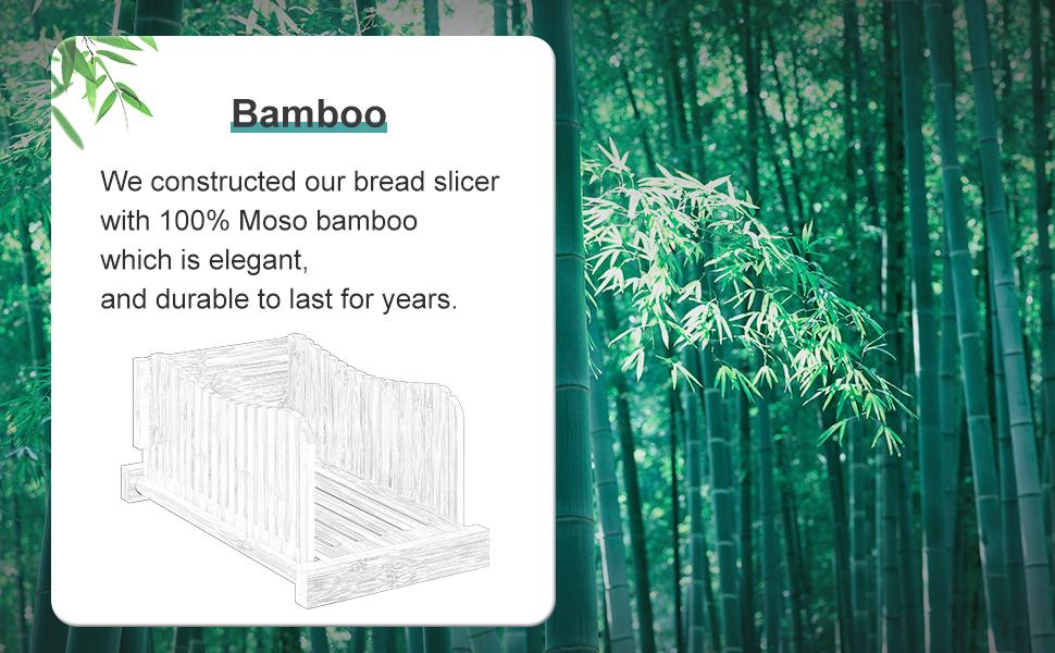 Bamboo Bread Slicer, Adjustable Bread Slicer Guide with 3 Thickness Size, Foldable Compact Chopping Cutting Board, Great for Homemade Bread, Cakes, Bagels