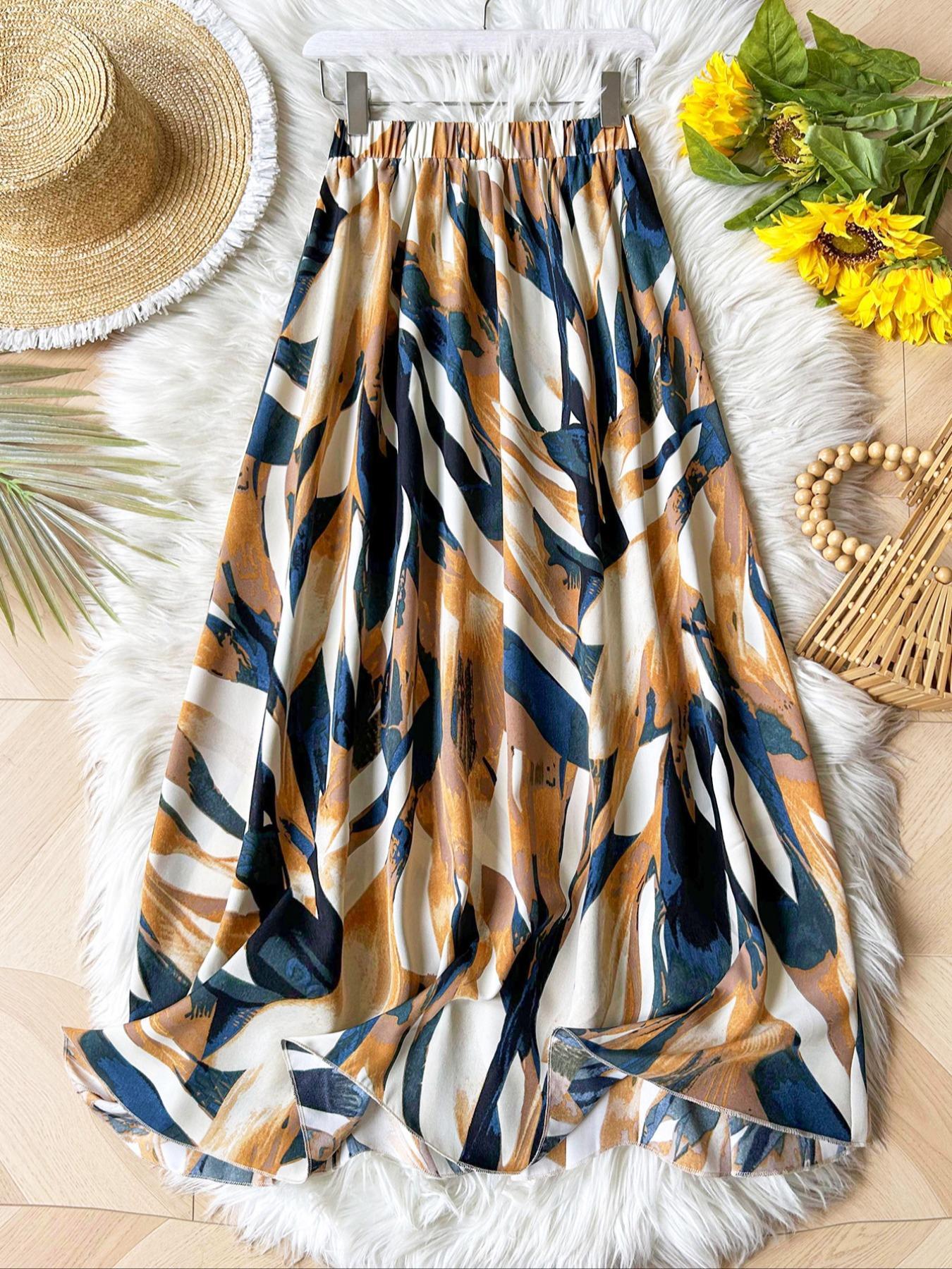 Women's Skirt, Elegant Fashion Casual Skirt for Daily Outdoor Wear, Women's Bottoms for Spring & Fall