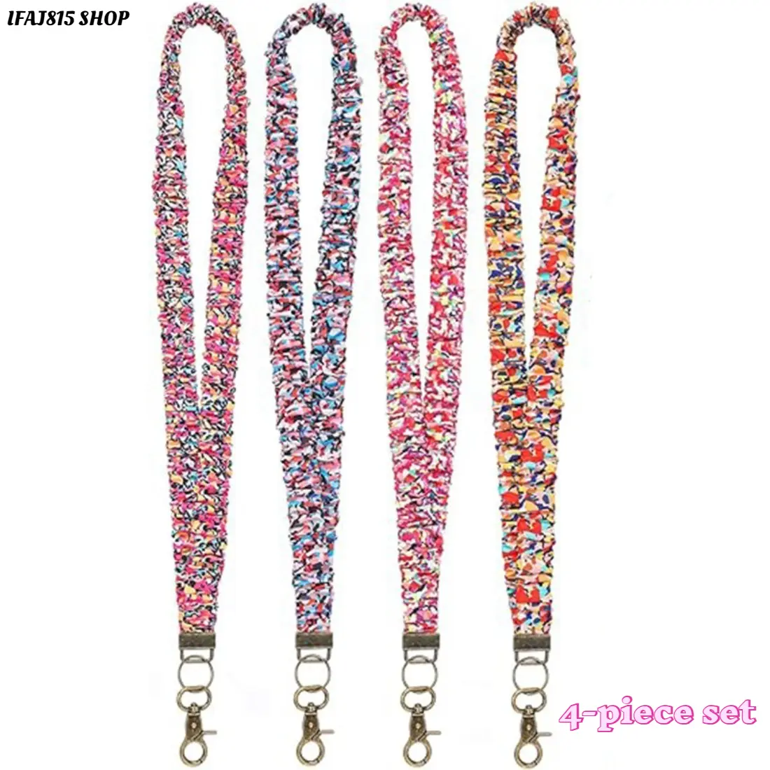 Unisex Trendy Fabric Wrist Lanyard Keychain, Stylish Elastic Loop Strap Fashion Accessory, Soft Lightweight Neck-Friendly Design, Minimalist Everyday Carry Key Holder, Comfortable Phone-Compatible Charm Strap for Work, Travel, Daily Use, Keychains