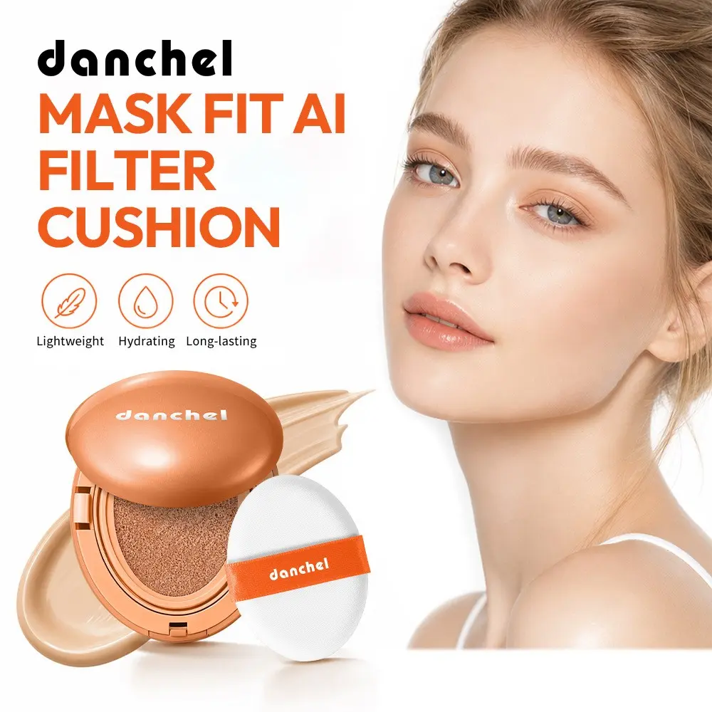 18g Filter Mask Fit Foundation Powder, Lightweight and Flawless Radiant Glow Bare Makeup, High Coverage Blendable Long-Lasting, Even Skin Tone Correction, Flawless Makeup Cosmetic