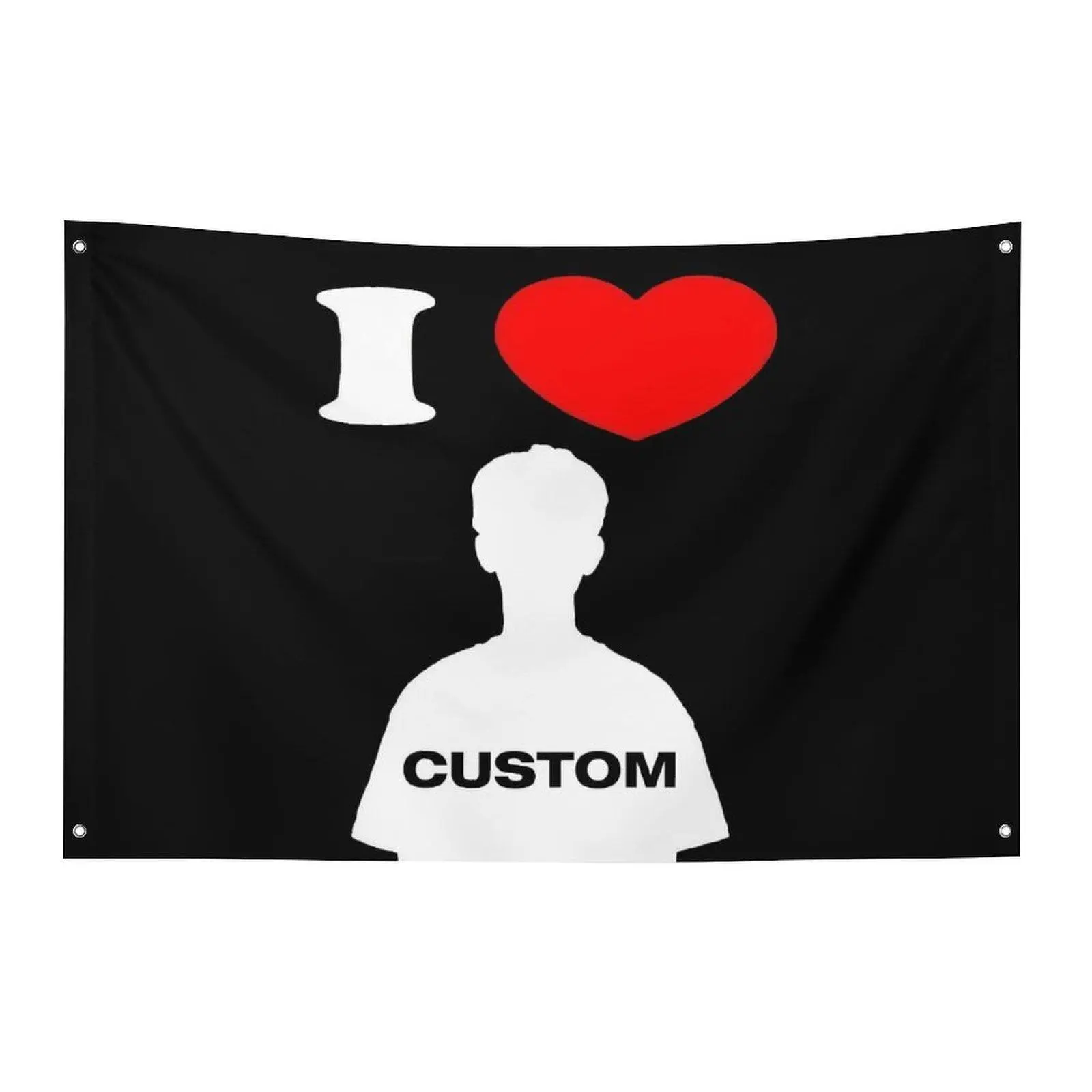 Custom Love Flag Tapestry Personalized Humorous Flags with Images, Tailored Flag Tapestry Suitable for Bedroom, Dorms, Concerts, Outdoor Wall Decoration, Birthday Gifts