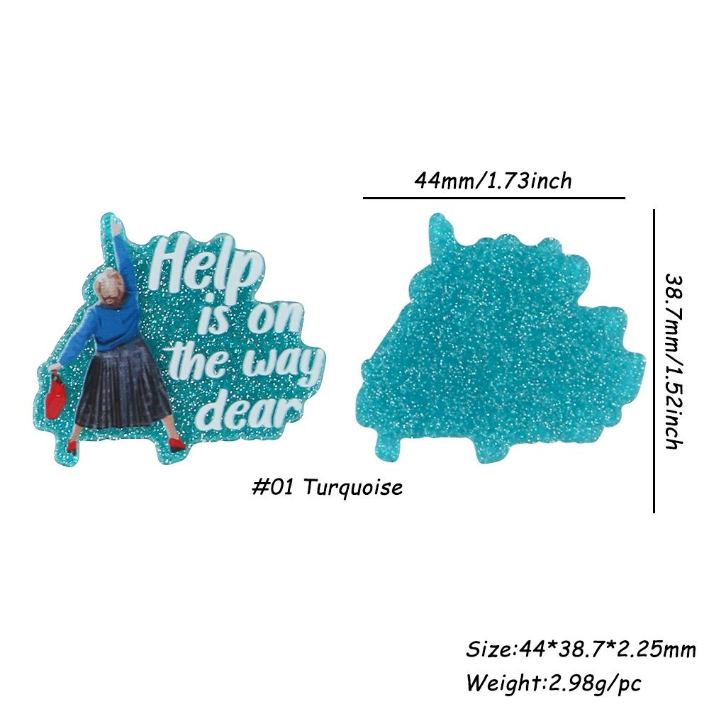 3 Piece Resin Acrylic Flat Back Charms, Multi-Color Heart Rainbow Wheelchair DIY Craft Supplies, Perfect for Badges, Phone Stands, Hair Clips