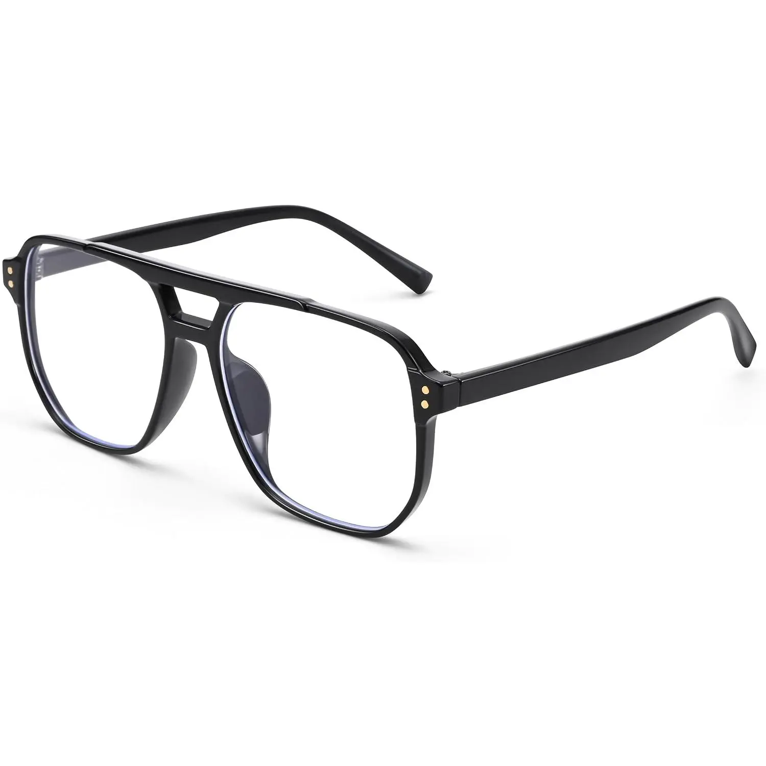 Clear Lens Glasses for Women, Non-prescription Classic Square Eyewear Thick Frame Eyeglasses