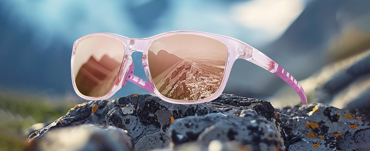 FOZONO Polarized Sports Sunglasses for Men Women, UV400 Protection Anti Glare Sun Glasses for Driving Running Cycling Fishing