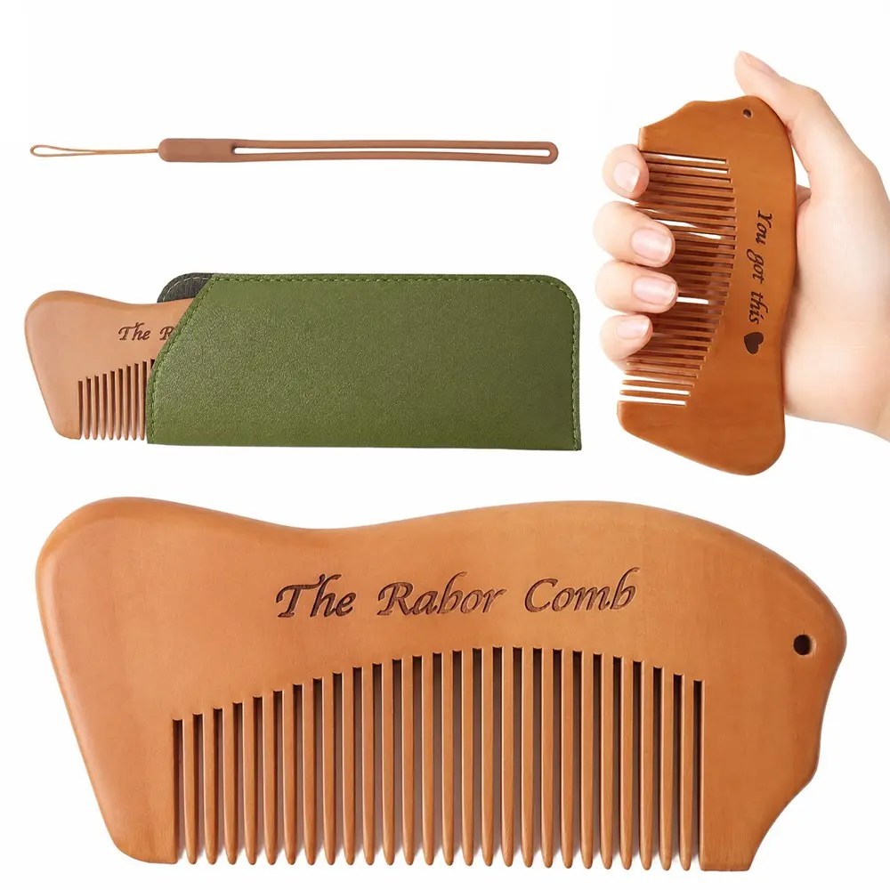 Women Labor Comb, Wooden Labor Comb, Natural Delivery Essentials, Pregnant Delivery Gift, Fine-Tooth, Soft Scalp Massager, Birth Comb For Labor