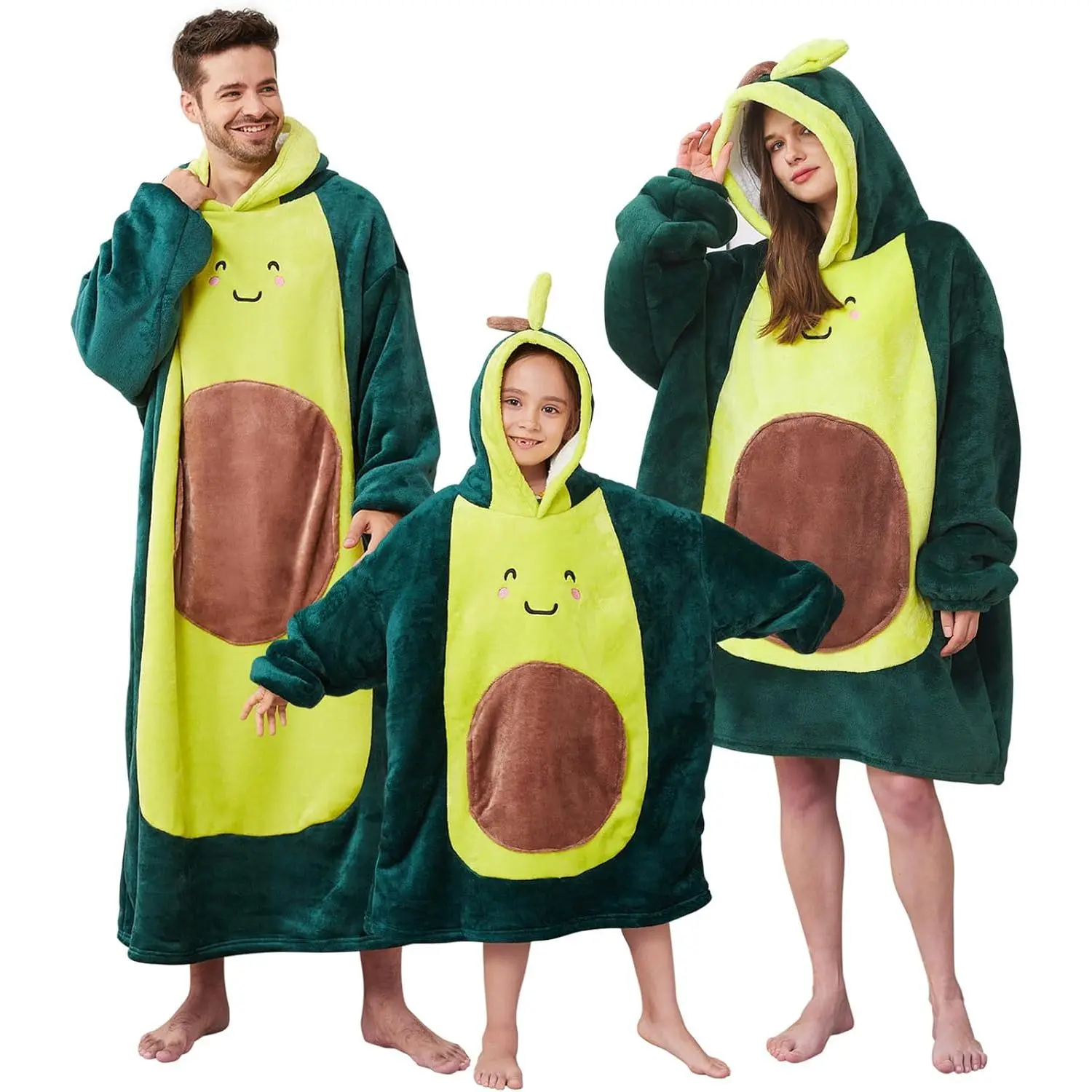 Wearable Blanket Hoodie,  Blanket Hooded, Coverage with Easy Movement, Warm and Cozy Flannel,  for