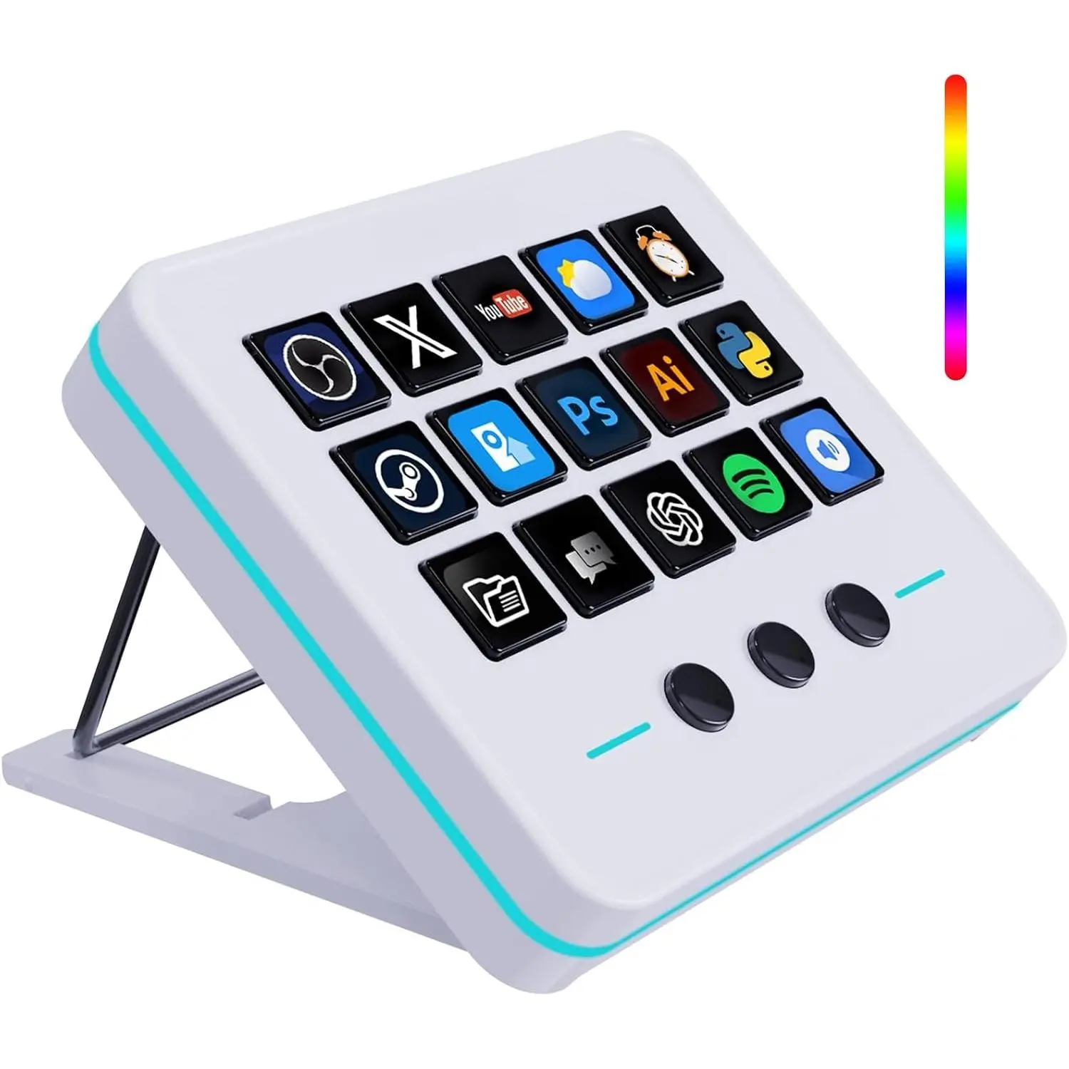 VSD M18 Stream Controller Streaming Deck - M18 Model Programmable Macro Pad Keypad, Compatible with Win11+/macOS11+