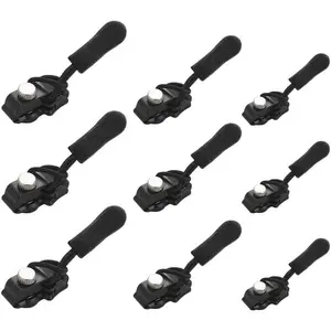 9-piece zipper repair tool set, used replacing slider pull tabs, instant zipper slider repair luggage, quick repair kit jackets, tents, durable and easy to use