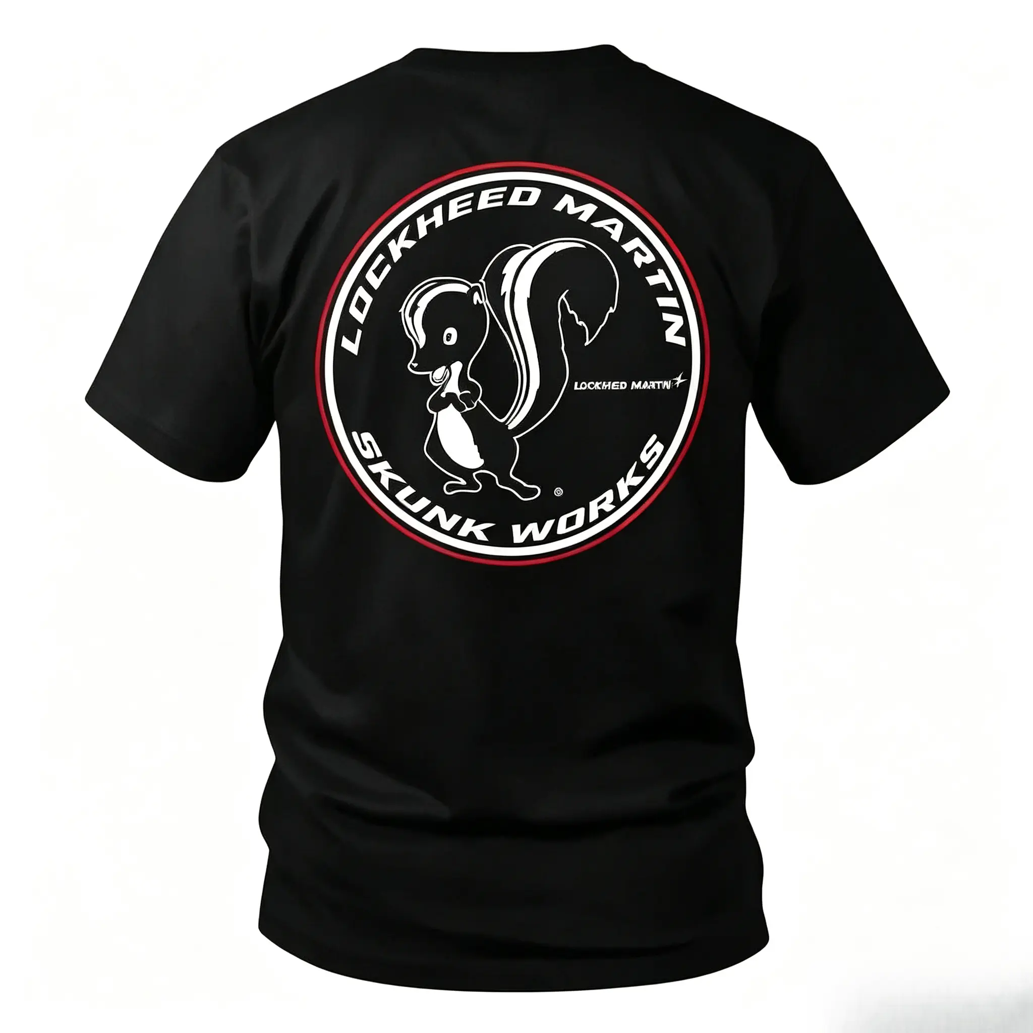 Vintage Aviation Skunk Works Back Print Graphic Men’s T-Shirt