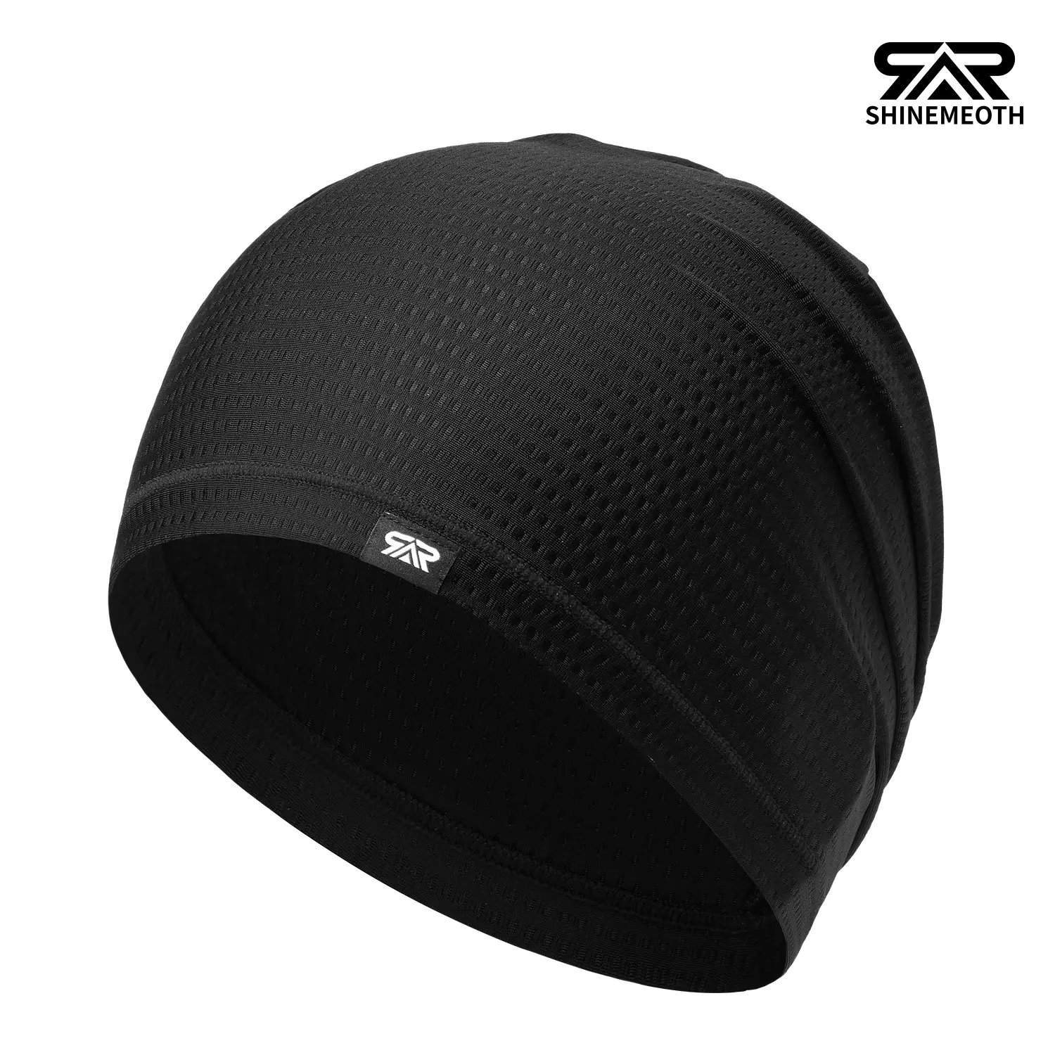 SHINEMEOTH Slouchy Rayon Cycling Beanie, Ultra-Soft 6-Way Ventilation Mesh Helmet Liner, Non-Fade Cooling Skull Cap, Outdoor Sports Beanies, Breathable Beanie