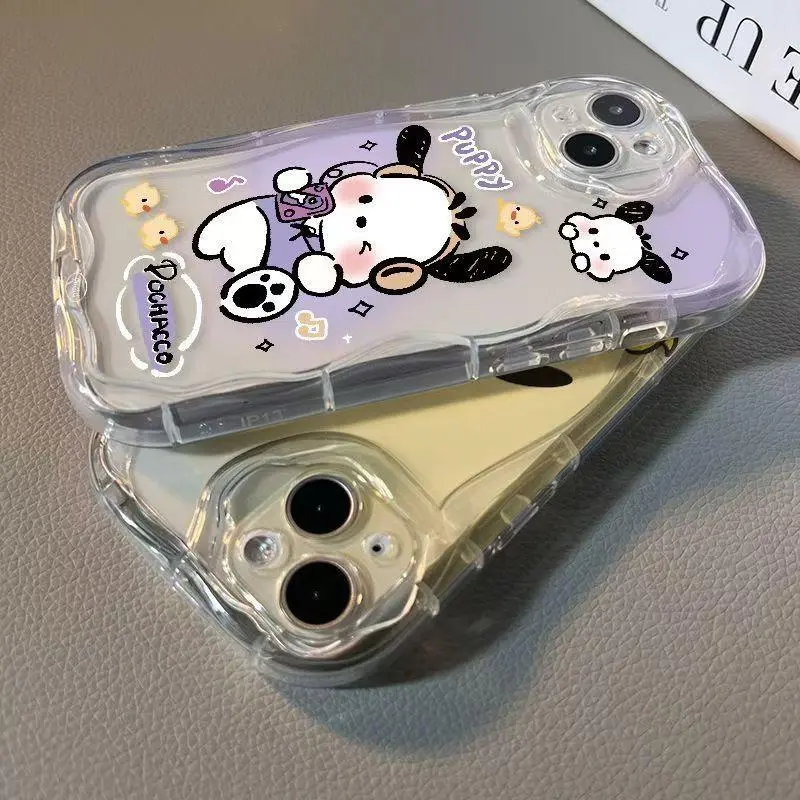 White Phone Case For Pochacco for iPhone 17 Promax,16, 15, 14, 13, 12, 11, 6, 7, 8, 6 Plus, 7 Plus, 8 Plus, and drop-resistant versions of the X, XS, XR, XS MAX, 16 Pro, Plus, and 16 Pro Max with a vivid and adorable puppy design.