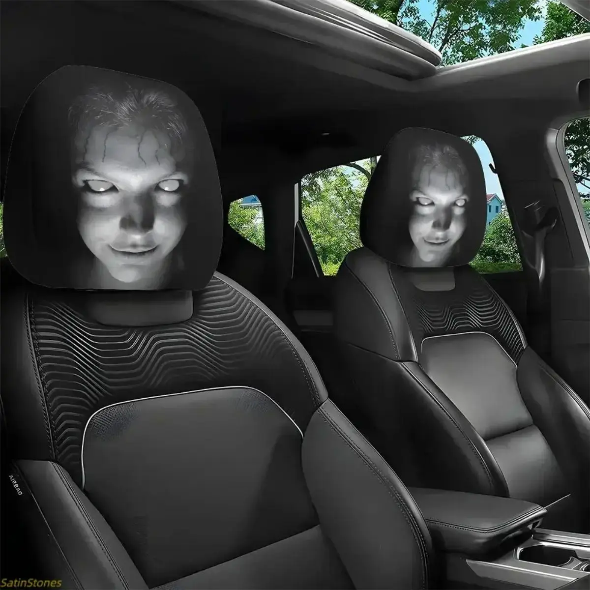 2Pcs Universal Car Headrest Covers, Washable SUV Truck Auto Seat Accessories, Cars, Accessories For Car
