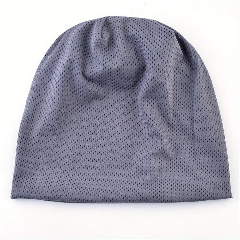1/2pcs of Men's Summer Mesh Thin Pullover Hat, Running Sports Headband Hat, Headscarf Hat, Bald Hat, Fitness Hat