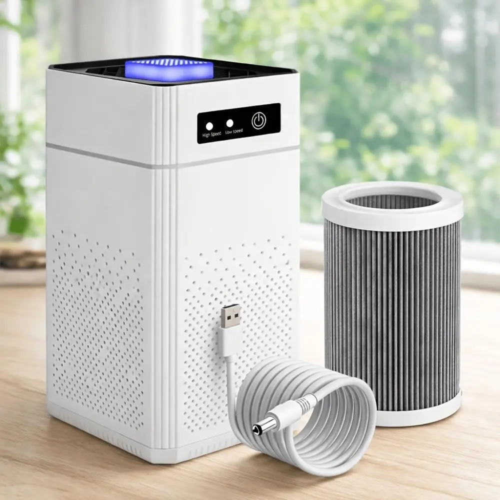 Large Room Air Purifier With Filter, Up To 1291 Sqft Indoor Air Purifier Filter For Smoke, Allergies, Pet Dander Odour Air Cleaner 34dB Quiet Air Purifier For Bedrooms And Home USB Power#DealsForYouDays