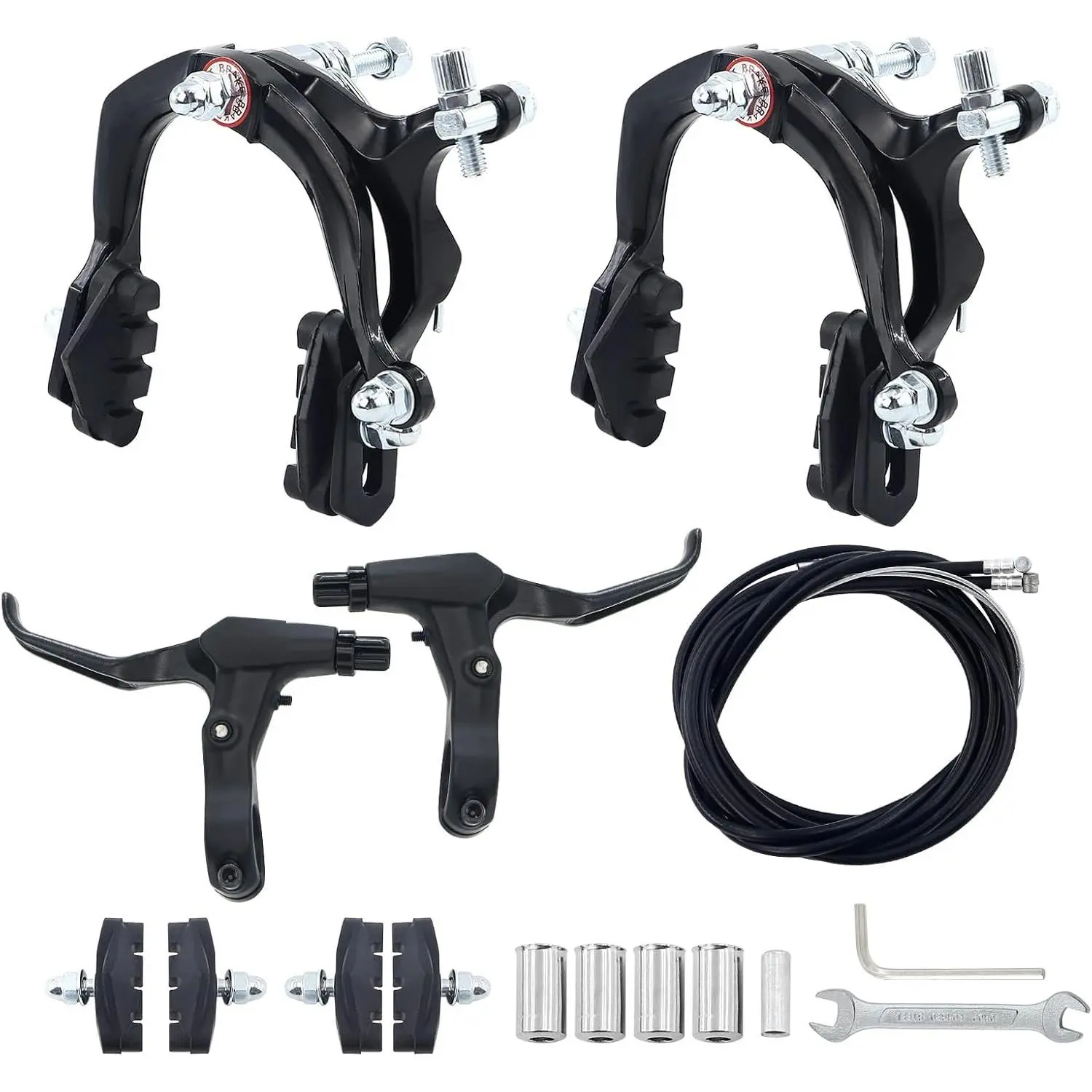 Calip  Set Front and Rear C  Set, Rim  Set with Aluminium Alloy  levers,  Cables for  ,  , Student , BMX,Beach , Commuter