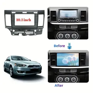 10.1Inch Frame For Mitsubishi Lancer 2008-2016 Car Radio Android MP5 Player Stereo Casing Frame 2Din Head Unit Fascia Dash Board