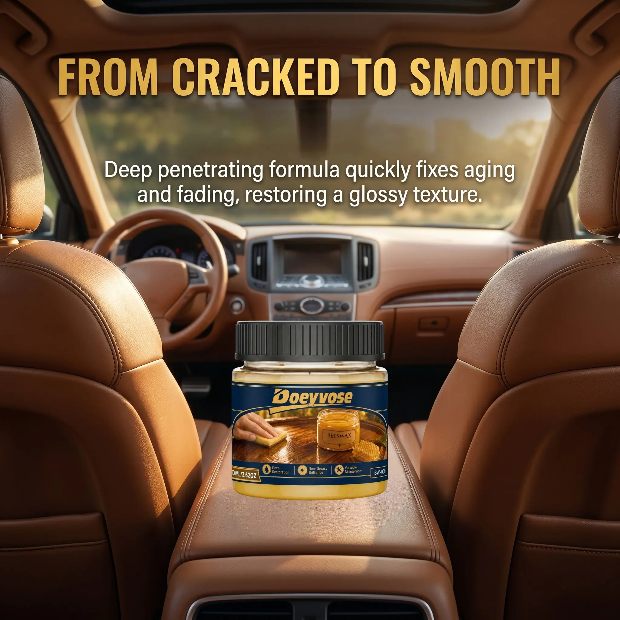 Car Plastic Tire Renewal Cream, Brighten Dull Surfaces, Prevent Cracks, Enhance Gloss, Automotive Care Product, Long-Lasting Protection