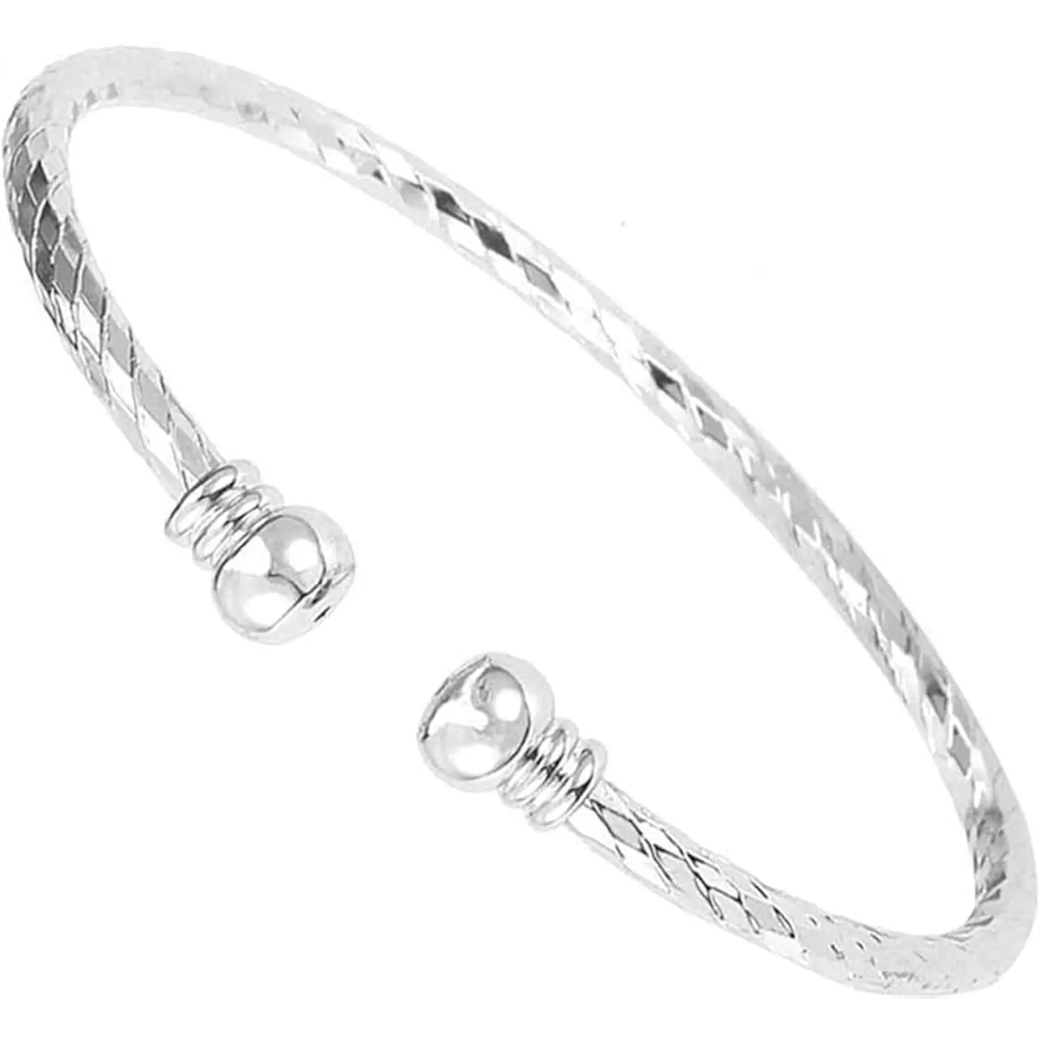 925 Sterling Silver Cuff Bangle for Women, Classic Minimalist Adjustable Fitted Open Band, Simple Arm Candy Accessories for Thanksgiving, Halloween, Adjustable Fitted Bracelets & Bangles, Gift-Ready, Full Polishing, Comfortable Wear, Cuff Bracelet, Valent