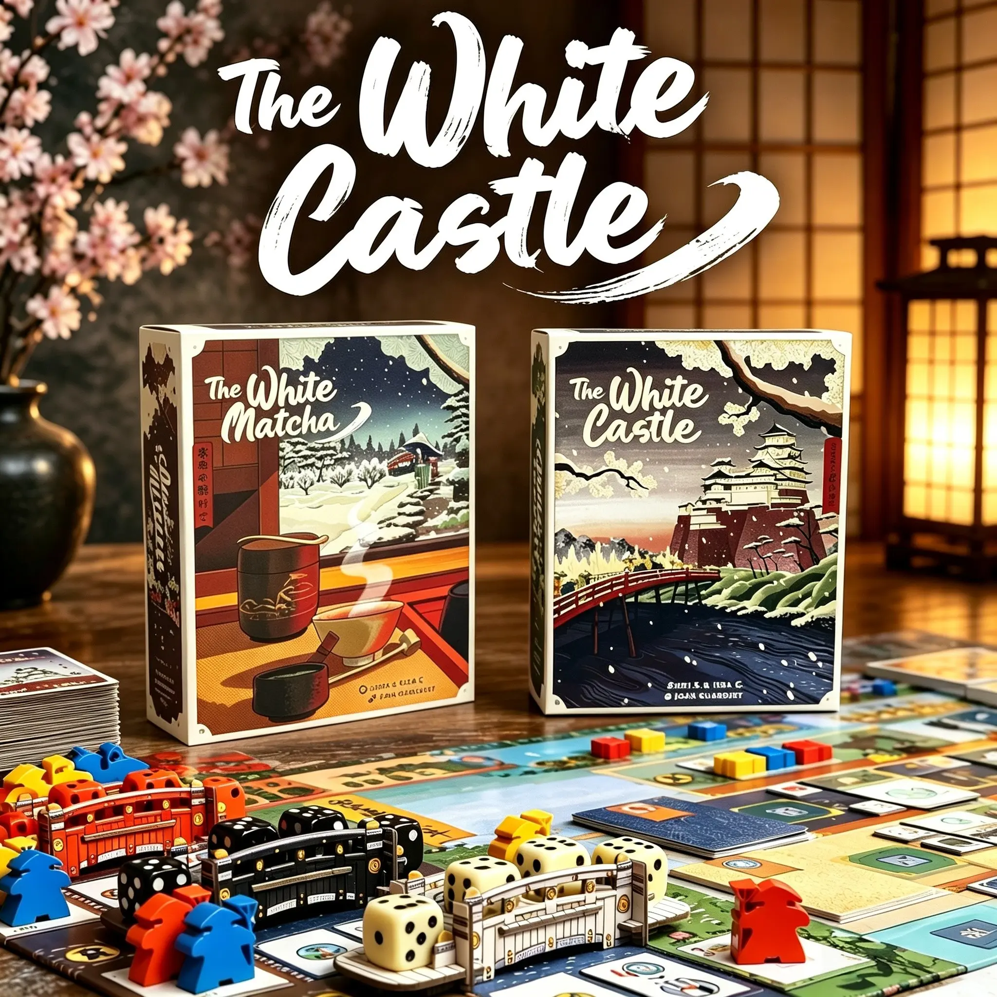 Castle Board Game Matcha Expansion, Strategic Eurogame, Worker Placement, Dice Placement, Resource Management, 1-4 Players, 80 Minutes