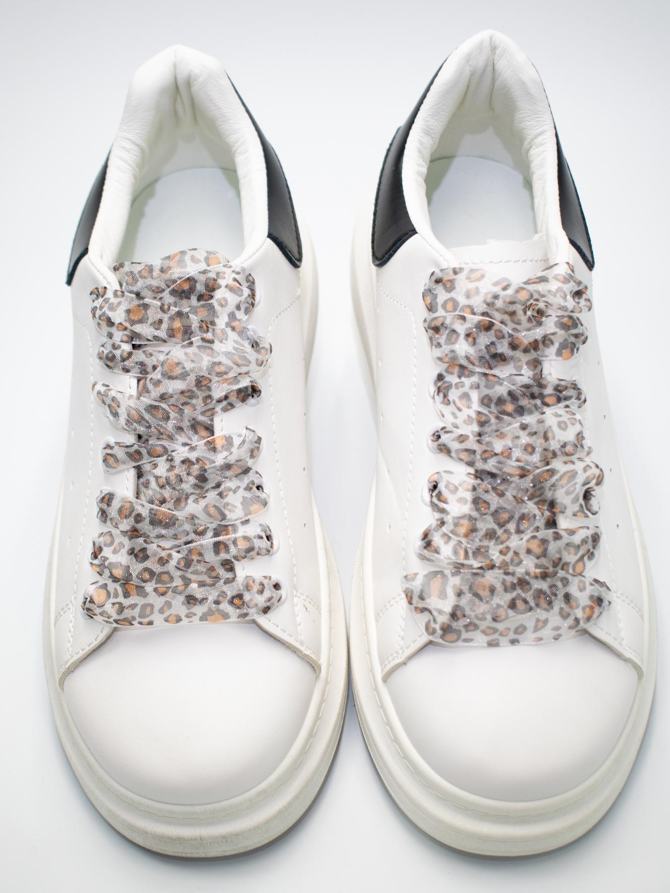 Leopard Pattern Lace Shoelaces, Fashionable Shoes Laces for Women's Sneakers, Casual Shoes Accessories for Daily Wear