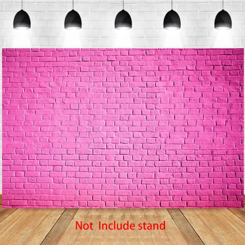 Photography Background Pink Brick Wall Minimalist Style Retro Vintage Personal Portrait Photo Studio Backdrop Party Backdrop Decoration