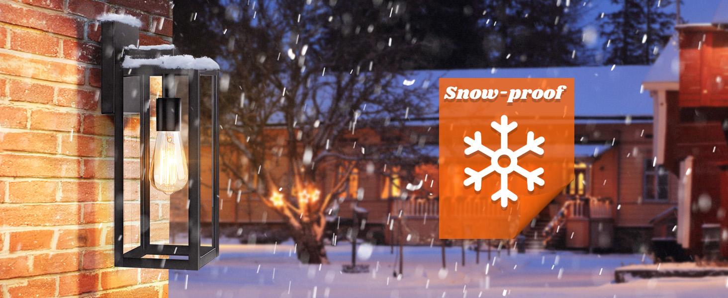 2-Pack Outdoor Wall Light, Exterior Waterproof Wall Sconce Light Fixtures,  Outdoor Wall Lamp with Clear Glass for House, Porch, Front Door, Garage, Patio, Bulbs Not Included