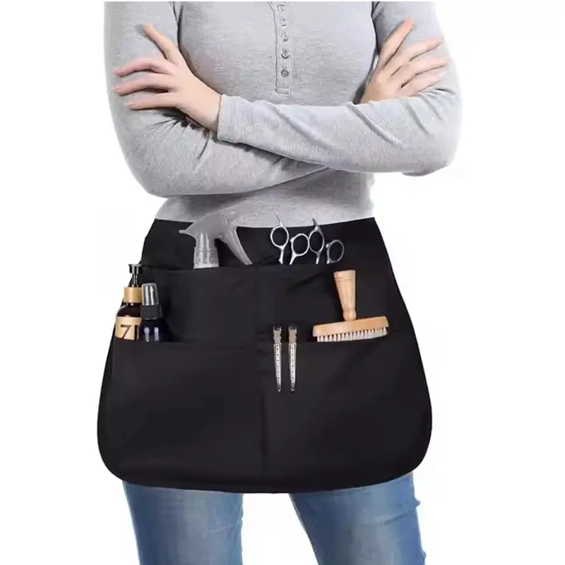 Hairdresser Waist Apron, Barber Apron, Car Wash Apron, Makeup Artist Belt Bag, Gardening Skirt, Haircut Tool Kit, Pockets