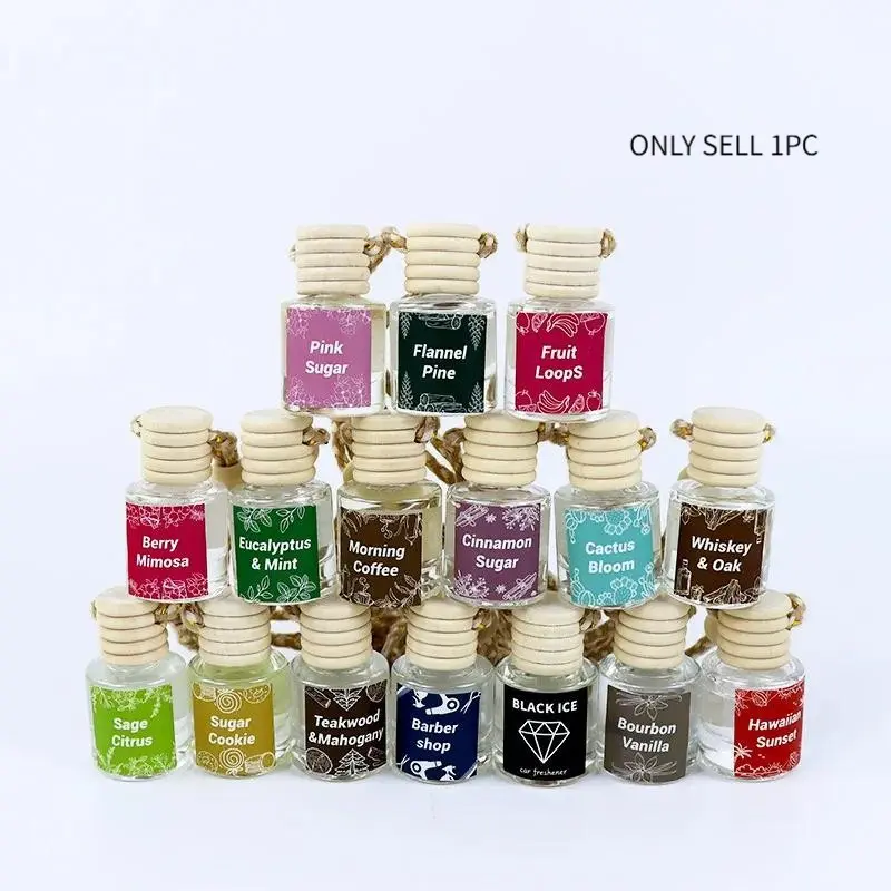 Car Air Fresheners Hanging Scent Oil Diffuser, Car Interior Diffusers, 8ML Nature Frangrance Friut Juciy Perfume Last Long Time With Three Scents For Car & Live Gifts Springtok, Car Aroma Diffuser
