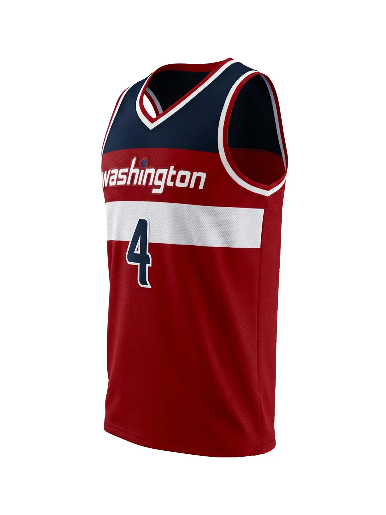 Men Women Washington Style #4 Basketball Jersey Retro Mesh Tank Top Casual Fan Wear
