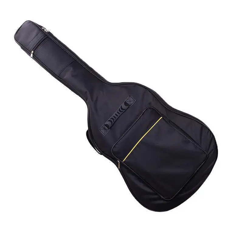 Guitar bag, folk guitar backpack, padded instrument bag, yellow-stitched thickened guitar Oxford cloth waterproof bag, instrument bag
