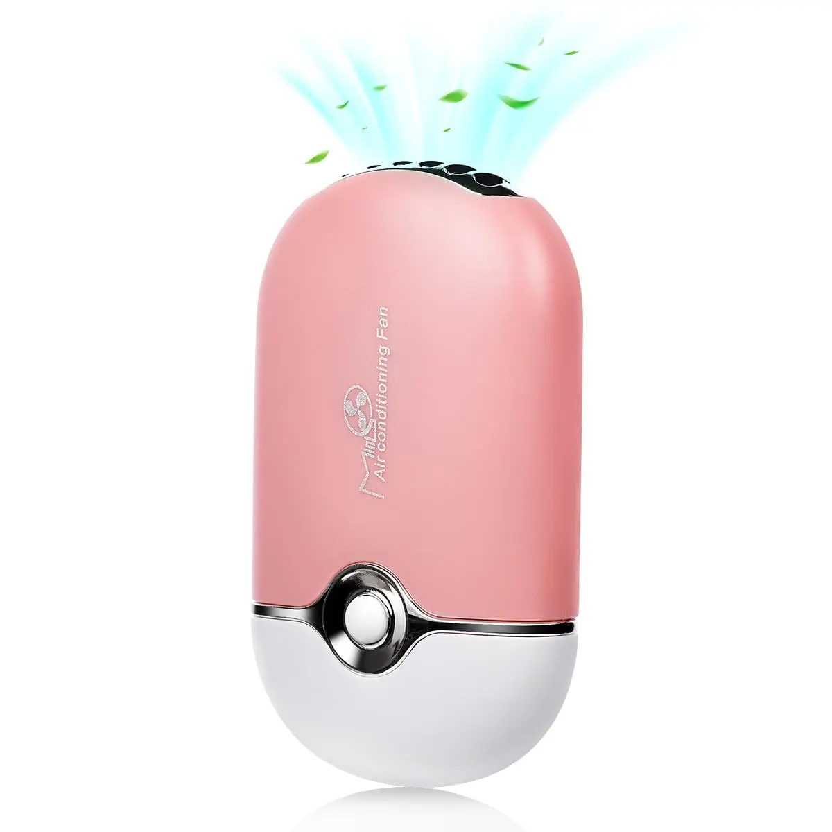 Lithium-Powered Rechargeable Mini Portable Eyelash Fan, Handheld USB-C Charging Air Cooling Blower with Built-In Sponge, Compact Lanyard for Eyelash Extension & Mascara Application (ABS Fashion Accessory, Replaceable Batteries), Mobile