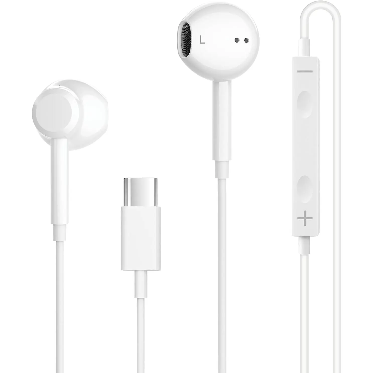 USB C Headphones for  16/15 Pro Max Plus, Type C Earbuds for iPad Pro Air Mini, for MacBook, Earphones for  Pixel,