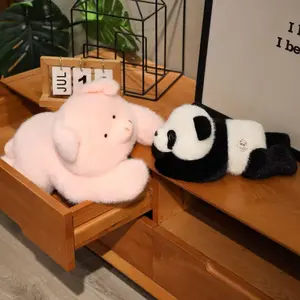 Latest Party Style Medal Panda Doll Kawaii Stuffed Plush Toy Handmade Doll Cartoon Anime Cute Hug Children's Birthday Gift Doll