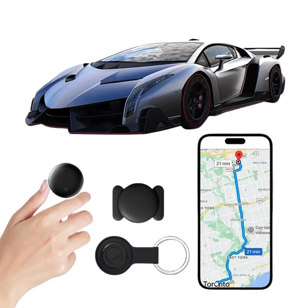 Universal GPS Tracker for Car,Mini Trackers Device with Weatherproof Magnetic Case-No Monthly Fee-Best Hidden GPS Trackers, GPS Vehicle Tracker, Global Coverage Location Tracker,Anti-lost Device,For Apple Find My (iOS Only) For iPhone