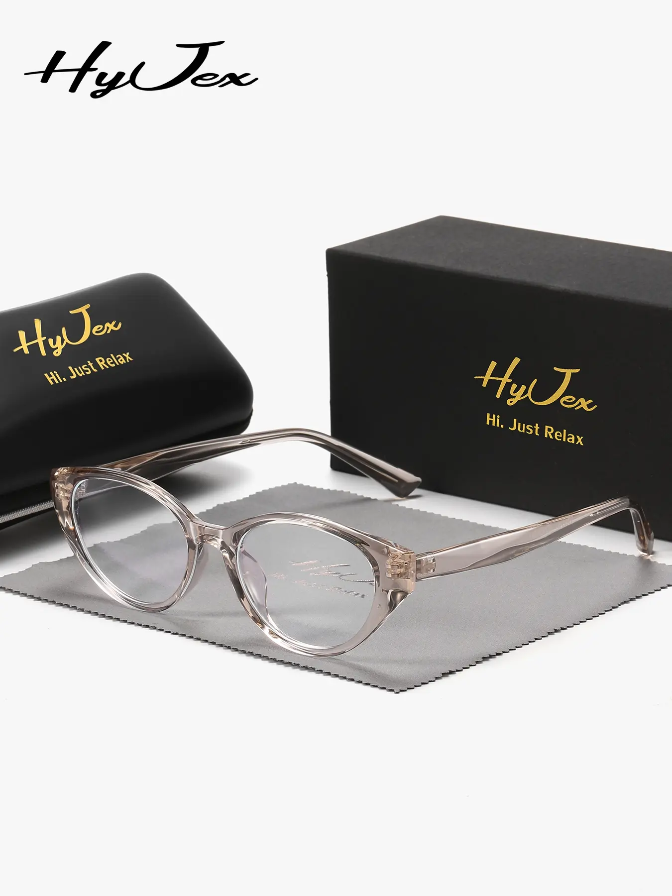 LOLADIVA 1 Piece Unisex High-Quality Full Frame Plaon Glasses Minimalist Oval Frame Plaon Glasses
