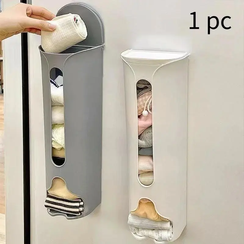 Plastic Bag Storage Closet Wall Hanging Underwear Organizer Garbage Bag Storage Box Kitchen Plastic Bags Kitchen Accessories Container Organizer Closet Organizers
