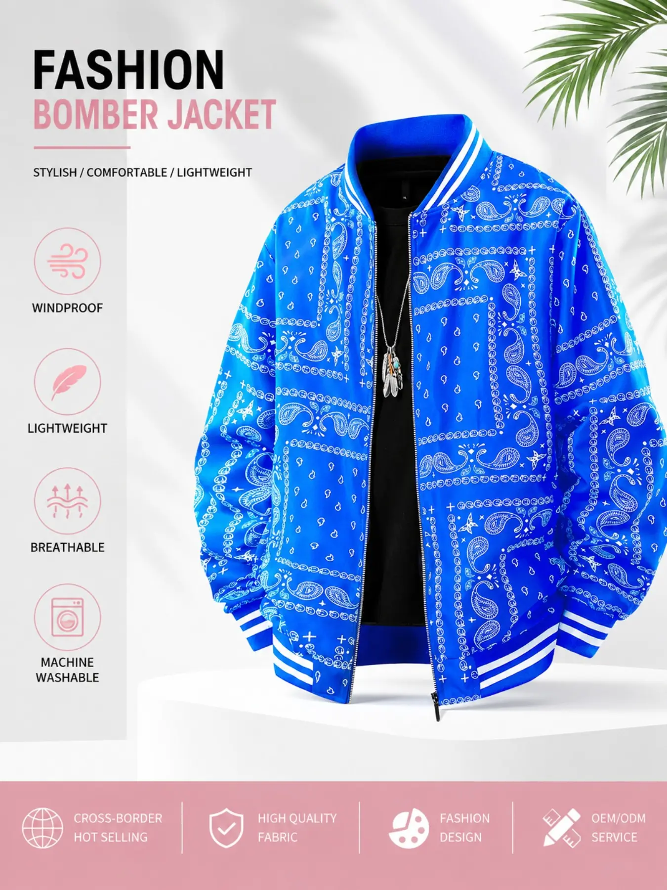 High Street Sporty Floral Baseball Jacket, Satin Stripe Stand Collar Zipper Coat, Unisex Loose Fit Streetwear, Couples Flight Suit