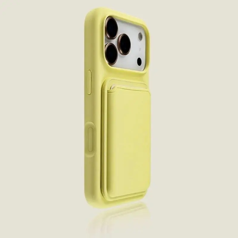 Luxury Magnetic Liquid Silicone Card Bag Phone Case For iPhone 12 13 14 15 16 17 Pro Max Plus Air For Magsafe Bumper Cover Cellphone Smartphone
