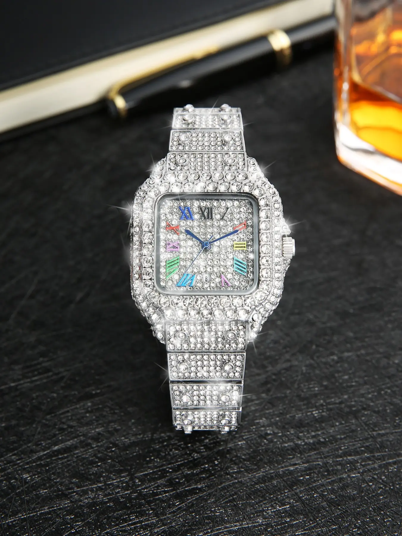 Elegant Women's Watch, Rhinestone Quartz Wristwatch, High-Quality Fine Texture, Perfect Gift for Friends and Lovers, Showcasing Thoughtful Intentions, Quartz Analog Watch