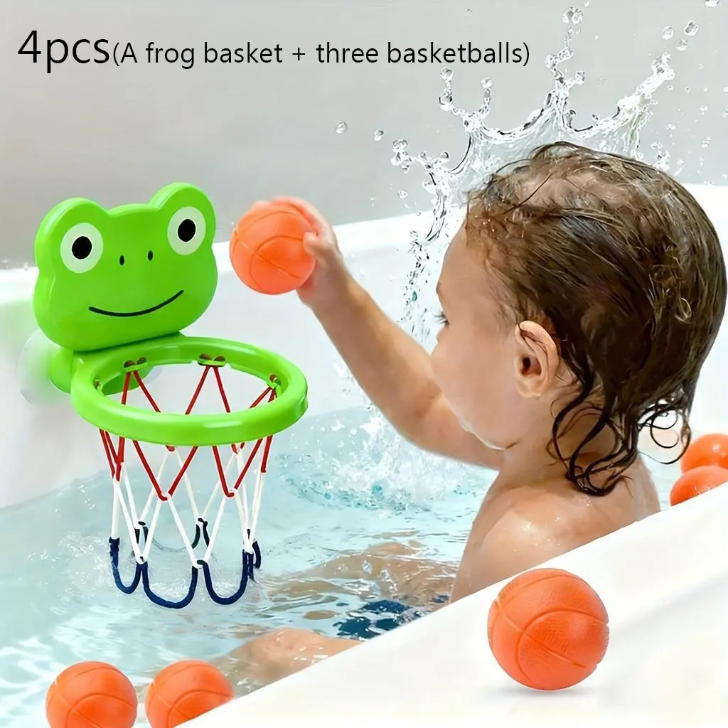 Children's mini cartoon animal basketball rings, children's bath toys, baby bath toys and games, Sensory, the perfect gift prepared for children