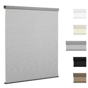 Blackout Cellular Shades Cordless Pull Down Cellular Blinds Thermal Insulated Honeycomb Blinds for Windows/Light Filtering Beige/Light Filtering White/Light Filtering Light Gray