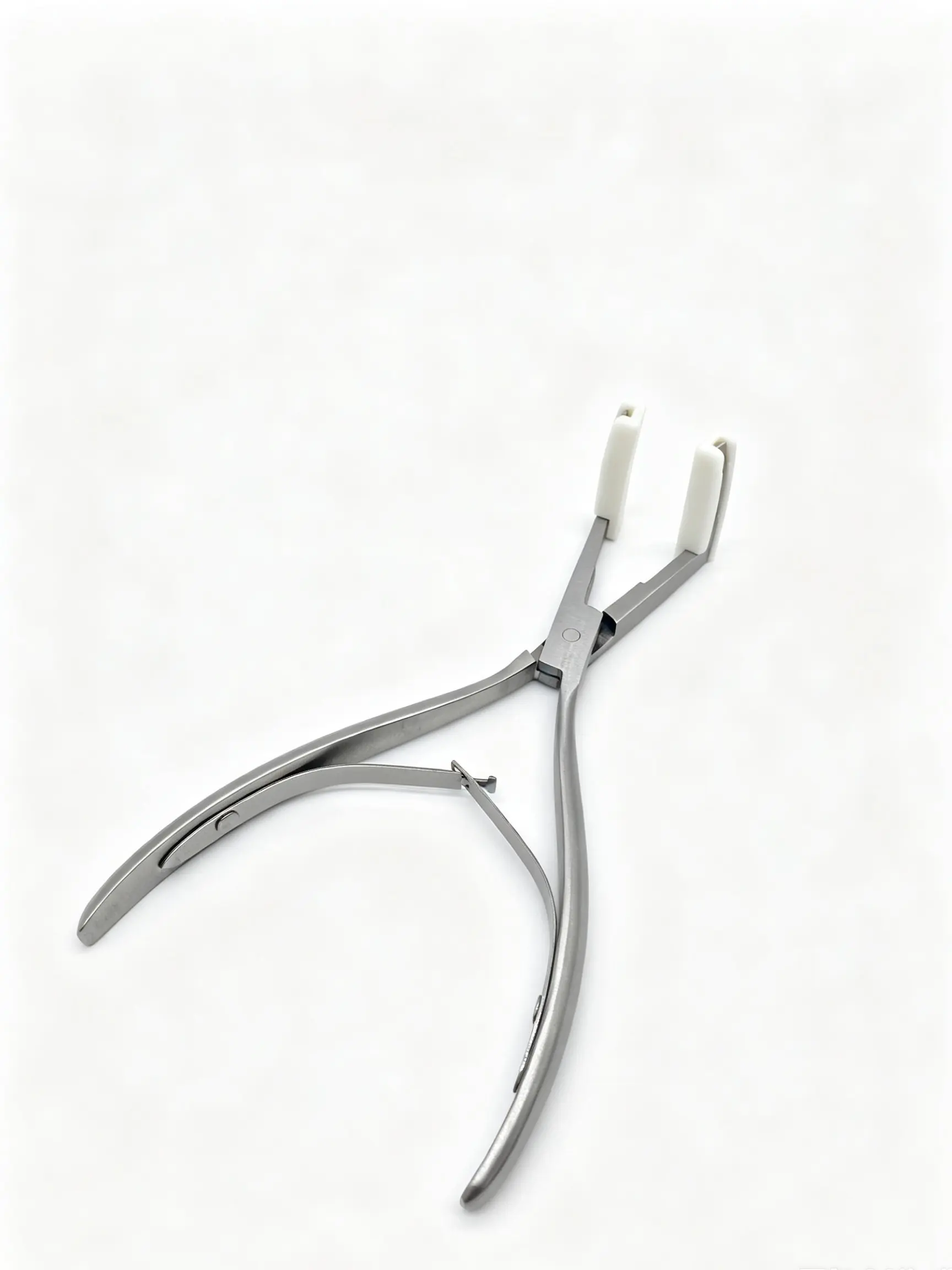Hair Extension Pliers White Rubber Tip Stainless Steel Micro Link Hair Install Tool