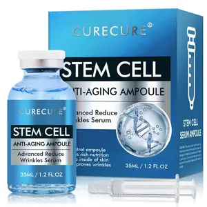 Stem Cell Face Serum for Microneedling & Daily Use – Anti-Aging Ampoule for Fine Lines & Wrinkles, Deep Hydrating Facial Serum, Skin Repair Support, 1.2 fl oz