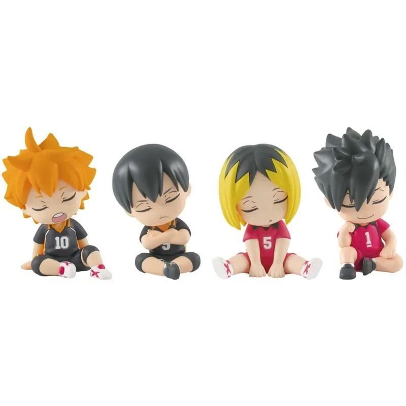 Haikyu Shoulder Lean Fig Blind Box Toy Kageyama Tobio Kozume Kenma Action Figures Model Toy Cute Doll Ornament Kids Gifts